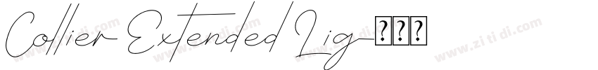 Collier Extended Lig字体转换